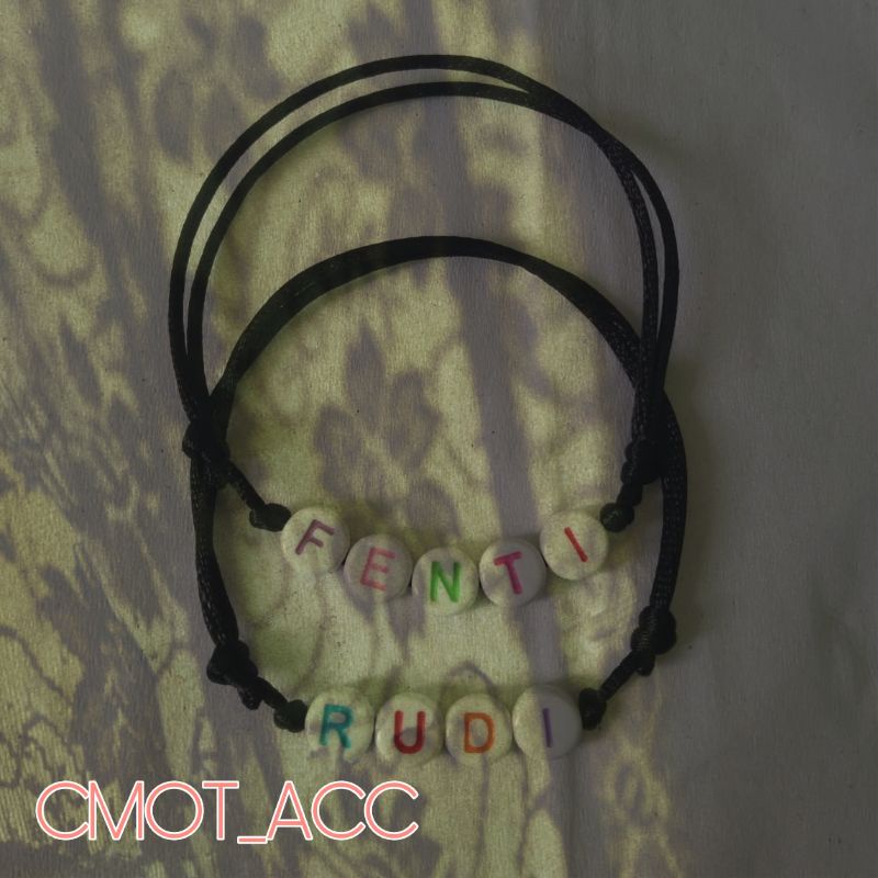 GELANG NAMA HURUF WARNA