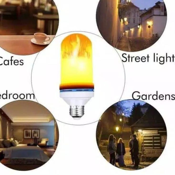 Terbaik lampu api led e27 besar/bohlam obor led e27-autolux-Flame effect 3in1 .,