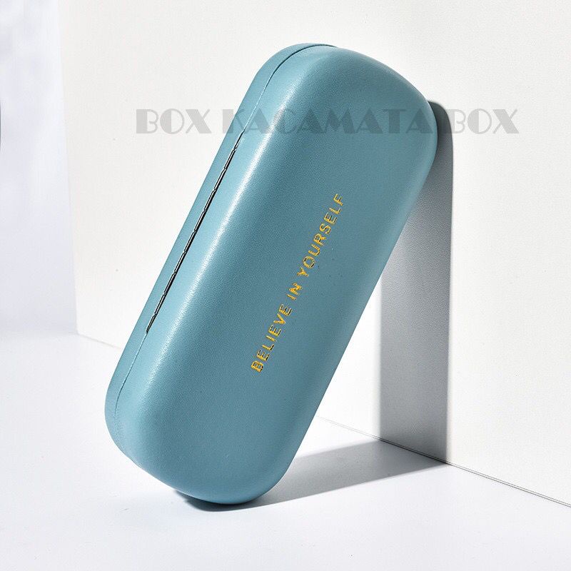 Box / Tempat Kacamata Hard Case Anti Air Vintage Simple Terbaru D1