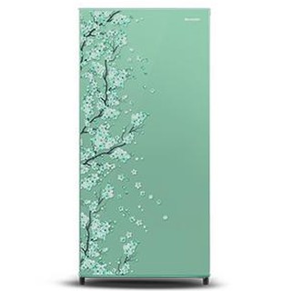 SHARP SJ N 192 DSH / SAKURA GREEN KULKAS LEMARI ES 1 PINTU 184 LITER / SJN192DSH