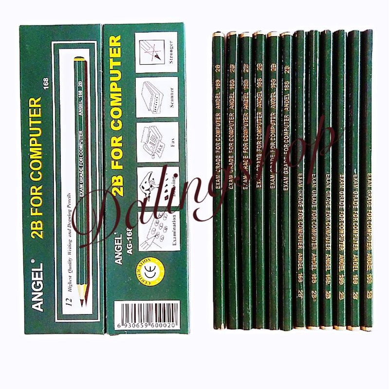 

Dalingshop Pensil 2B isi 12pcs, Pencil 2B For Computer, Examination, Drawing, Fax, Scanner, Pensil 2B Ujian, Pensil Ujian 2B