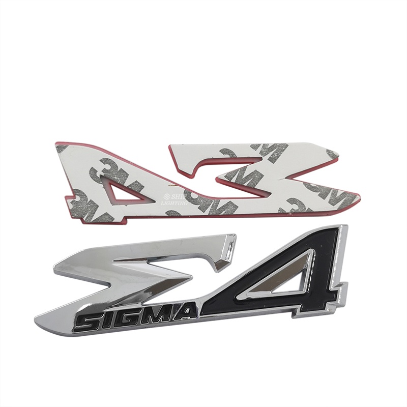 1pc Stiker Emblem Logo SIGMA Bahan ABS Untuk Mobil Mitsubishi SIGMA E4