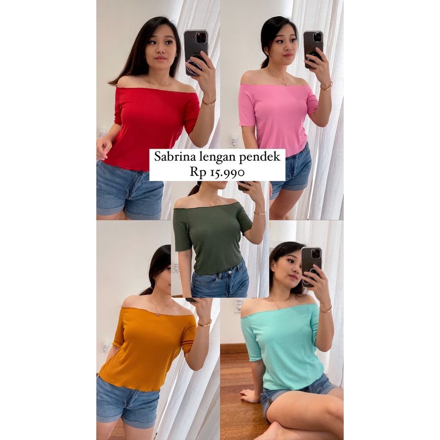 sabrina pendek top// tanktop wanita