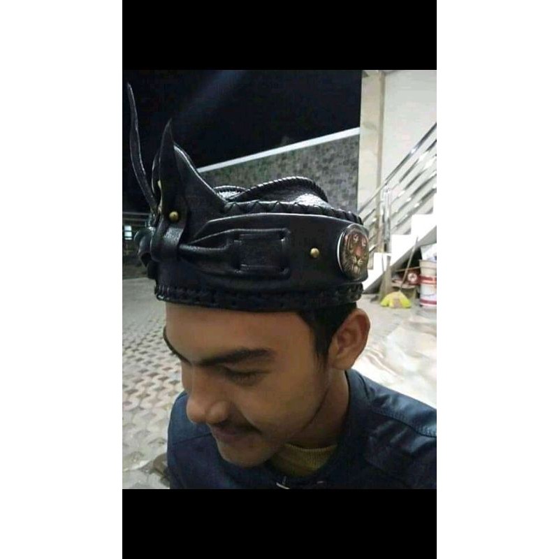 IKAT KEPALA BLANGKON SUNDA KUJANG SILIWANGI KULIT ASLI