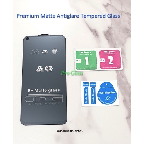 Xiaomi Redmi Note 9 / Note 9 PRO / Note 10 / Note 10 PRO FULL ANTI GLARE / DOFF Tempered Glass