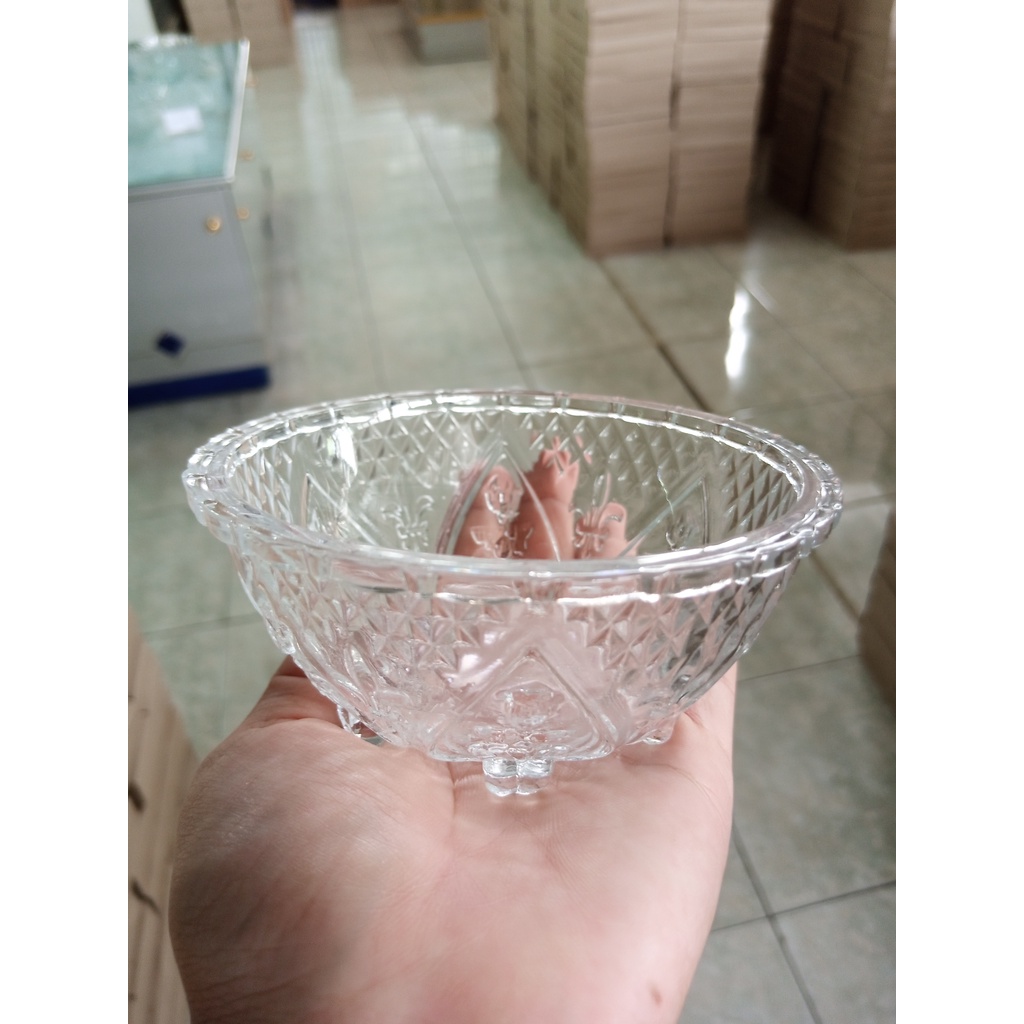 Souvenir Mangkok Kaca Hias Mangkuk Saji Kecil Rb100A Mangkok Bumbu Bulat Bowl