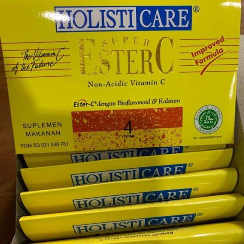 Holysticare Ester C Jual Per Strip Isi 4 Tablet / Ester C Vitamin C Jual Per Strip / Vitamin C Murah
