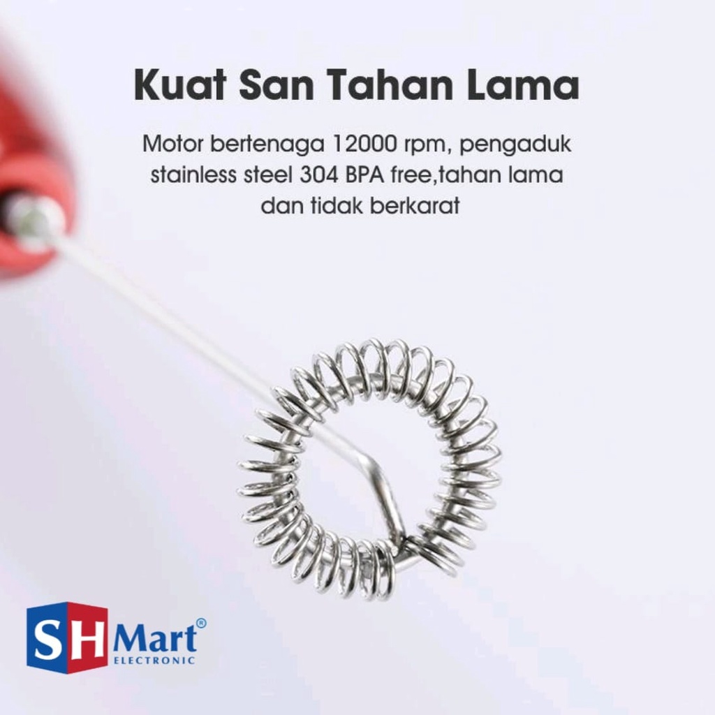 Pengocok Susu Mini Mixer Pembuih Kopi Susu Pengaduk Telur Cream SW-MF SAMONO