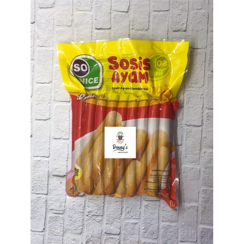 

Sosis ayam So Nice @500gr