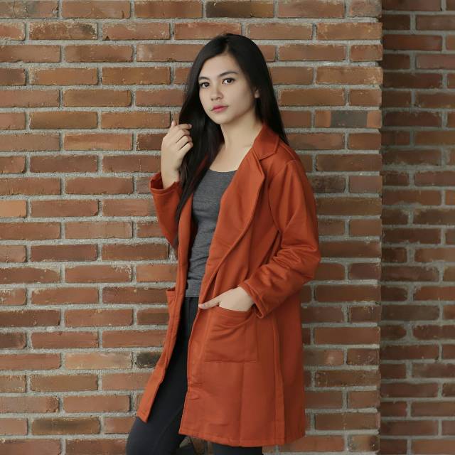 Colour Blazer || Women Top Blazer || Sweater wanita leren #COB