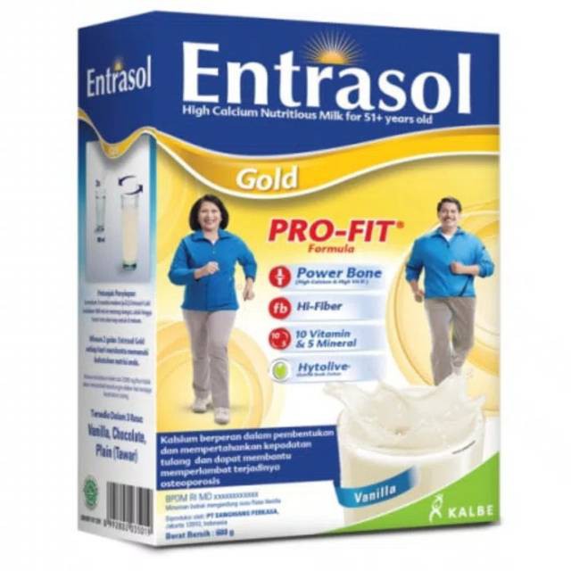 

ENTRASOL GOLD 600G VANILA