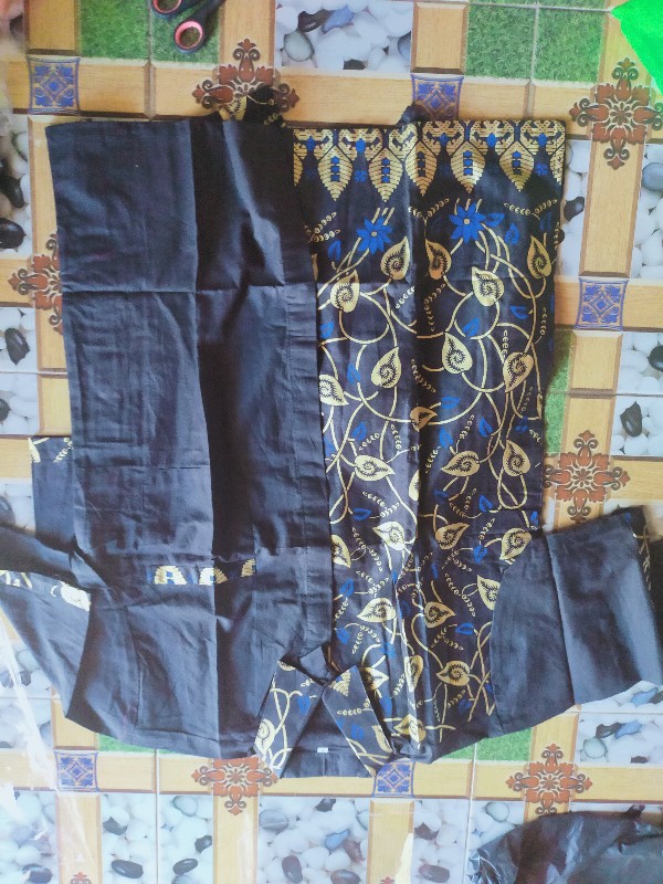 Baju Couple Maura Couple - Sania Ruffle Batik Couple Ori Ndoro Jowi Dnt Bajubatik | Bajucouple M L X