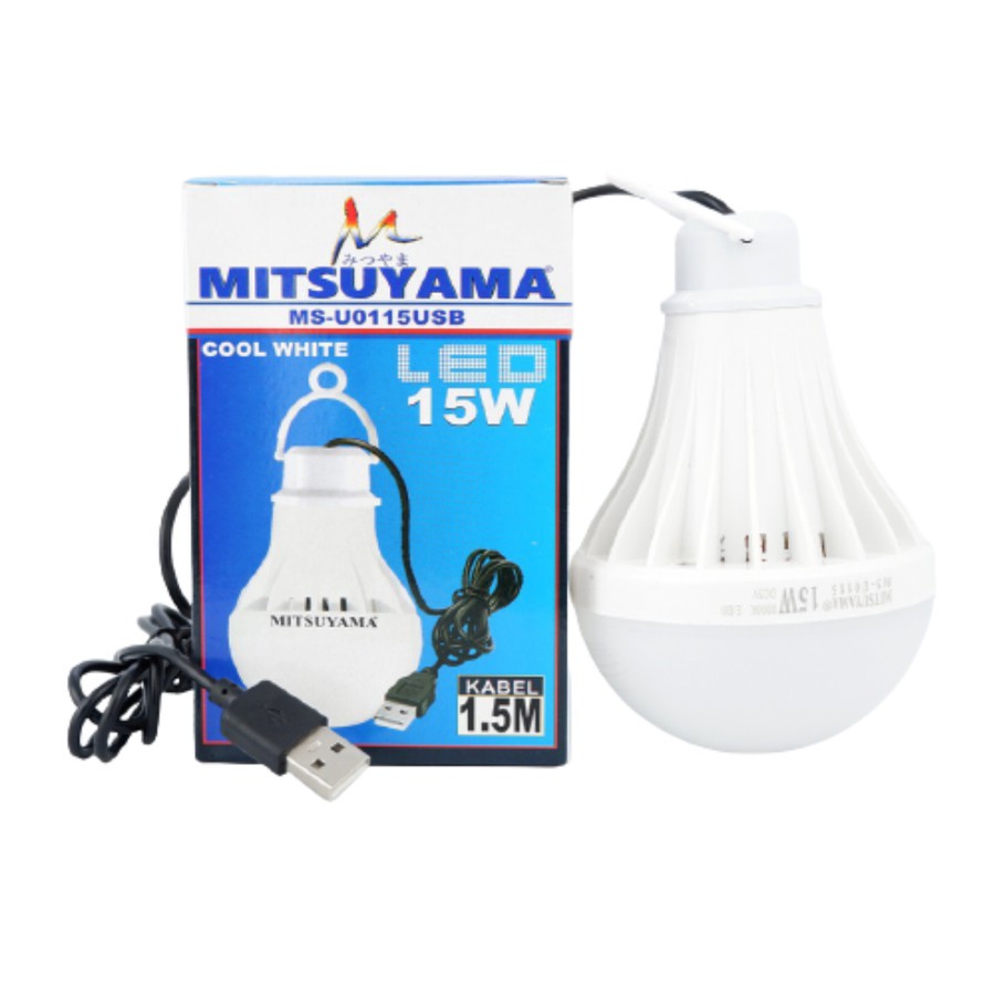 LAMPU KABEL USB 15 WATT MITSUYAMA LAMP EMERGENCY CABLE BOHLAM USB