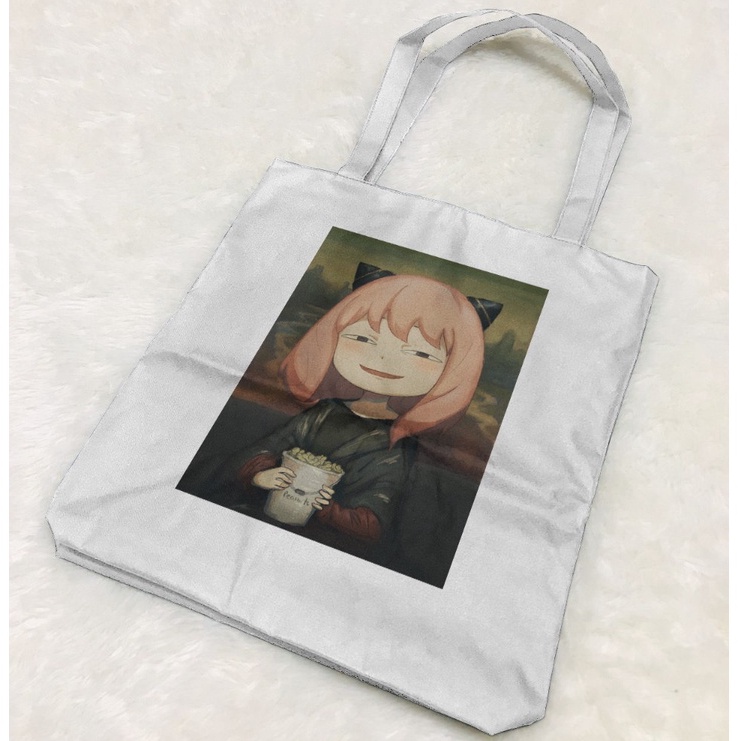 Totebag AnyaLisa Anime Manga SPY x Family Premium Canvas Unisex