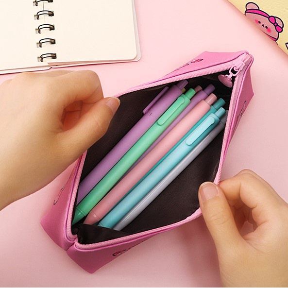 Tempat Pensil Anti Air Segitiga Tempat Pensil Aesthetic Pencil Case Kotak Pensil Lucu Tempat Pensil Anak