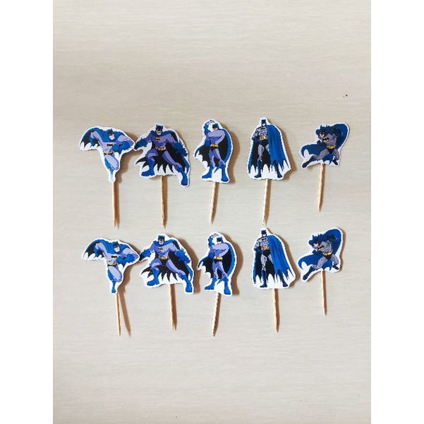 TOPPER CUPCAKE BATMAN / CUPCAKE TOPPER BATMAN / HIASAN CUPCAKE / CUPCAKE TOPPER / TOPPER BATMAN