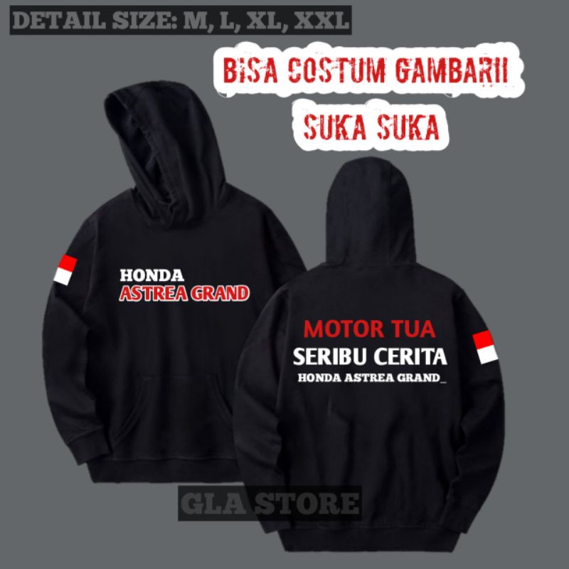 JAKET HOODIE MOTOR ASTREA GRAND/JAKET HOODIE MOTOR