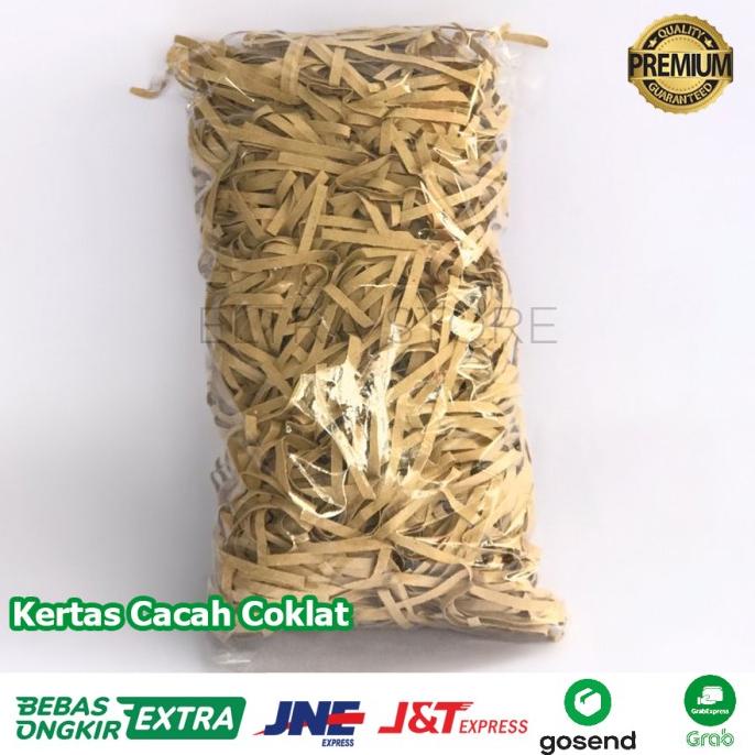 

Best Product!!! Kertas Cacah Samson/ Kertas Potong / Kertas Serut 100 Gram - Coklat - Paling Diminati