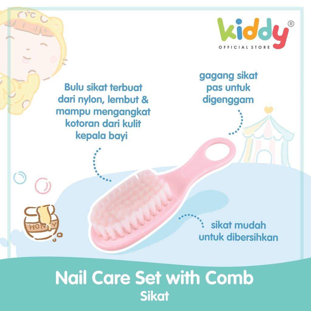 Kiddy Nail Cer Set With Comb 95002