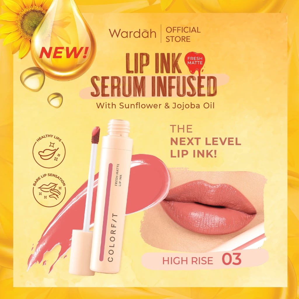 Wardah Colorfit Lip Ink Serum Infused 4g - Lip Cream dengan Serum