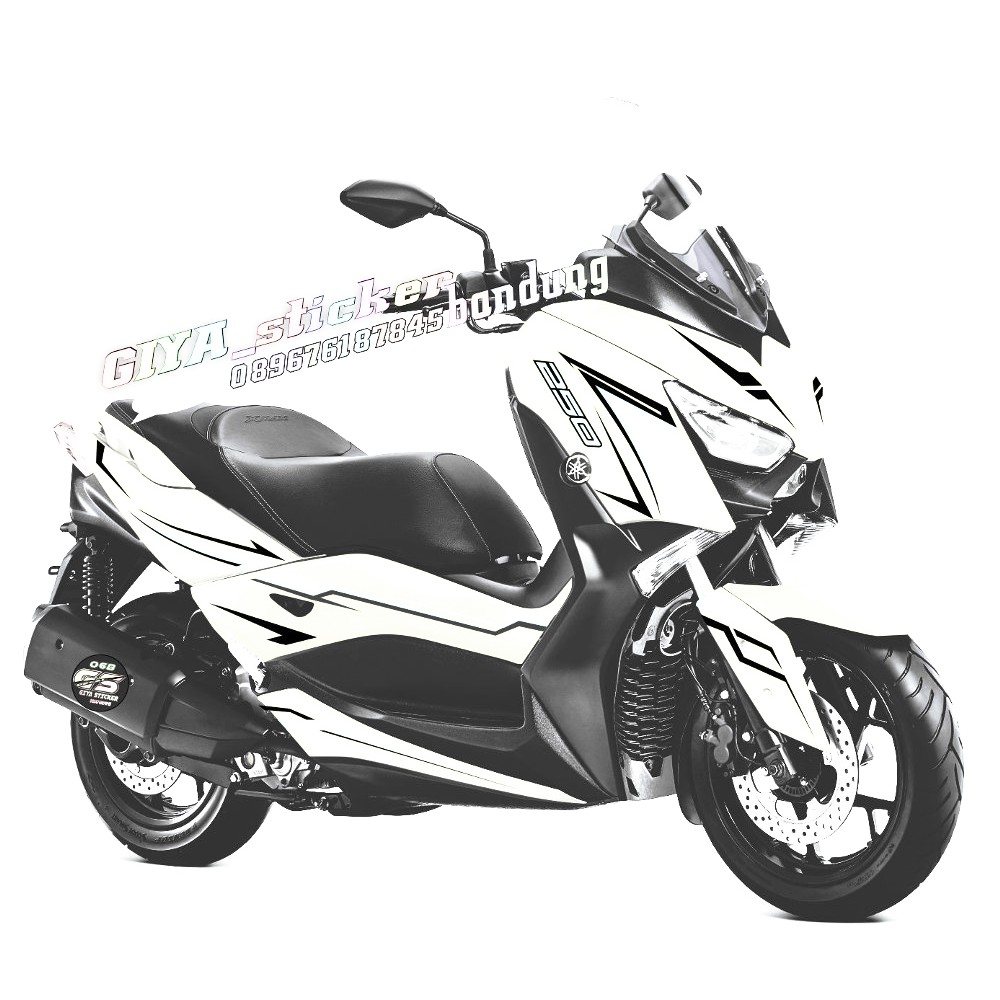 decal xmax 250 putih Limited