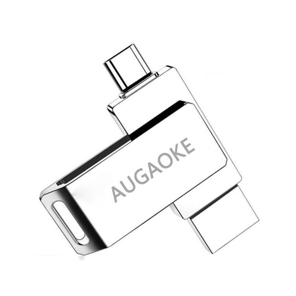 (Huluboy) Augaoke 256 / 512GB / 1TB / 2TB Flashdisk USB 3.0 High Speed Anti Air Bahan Metal Untuk Komputer