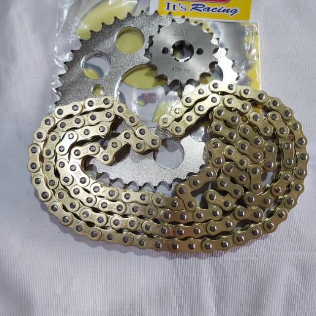 gear gir sss set rantai 428 RXKING RX KING JUPITER VEGA MX 135 FIZR FIZ R FORCE1 FORCE 1 gir sss ran