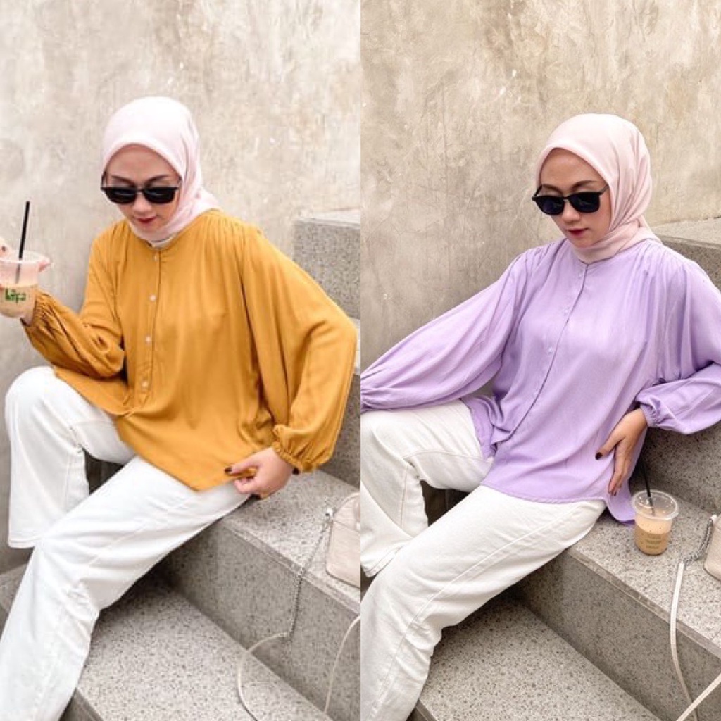 1KG MUAT 5PCS | LOISE BLOUSE BALONA RAYON JUMBO PINGUIN BLOUSE VISCOSE PREMIUM HITS OOTD SELEBGRAM