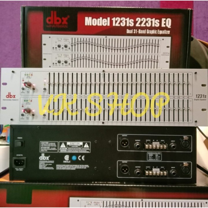 EQUALIZER DBX 1231S / 1231 S EQ DUAL 31- BAND GRAPHIC EQUALIZER