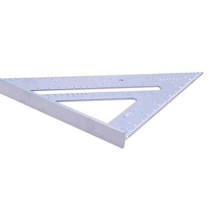 Terbaru - Penggaris Siku Mistar Triangle Ruler Aluminium