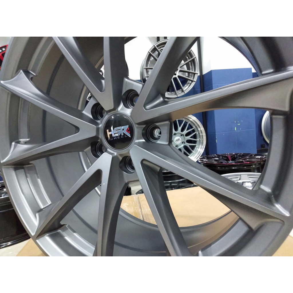 Jual velg mobil civic fd inova alphard Camry ring 19 HSR MONTANA R19 baut 5x114,3 lebar 8,5 Grey off