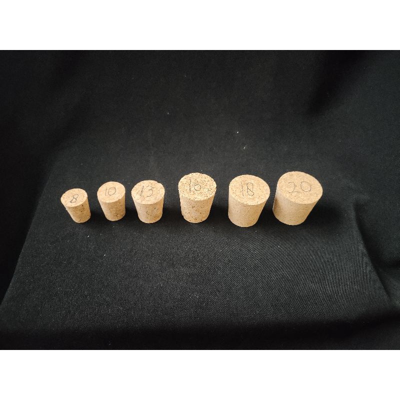 sumbat kayu / sumbat gabus / tutup gabus 1 set no 10 - 20