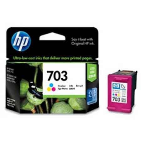 HP 703 Color Tinta original cartridge catride catrit catridge