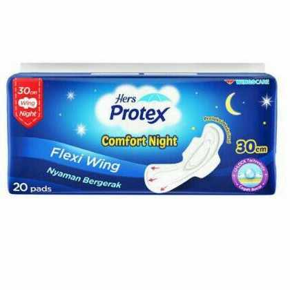 Hers Protex Comfort Night Wing 30cm 20 Pads