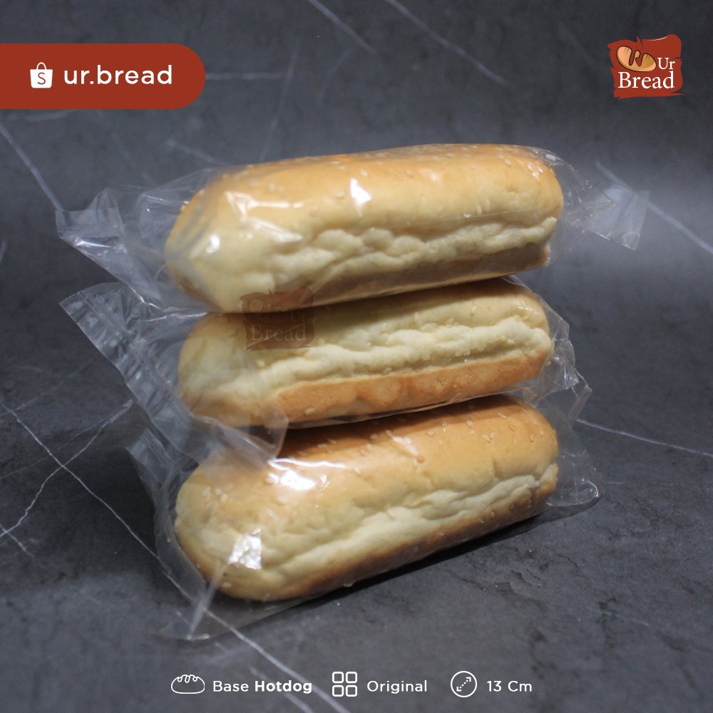 Roti Hotdog Original 13cm | Base Hotdog (Long Burger) 13cm Original