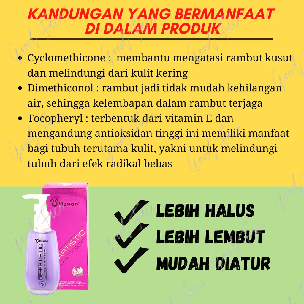 VENON UNGU VITAMIN RAMBUT PELURUS RAMBUT AMPUH