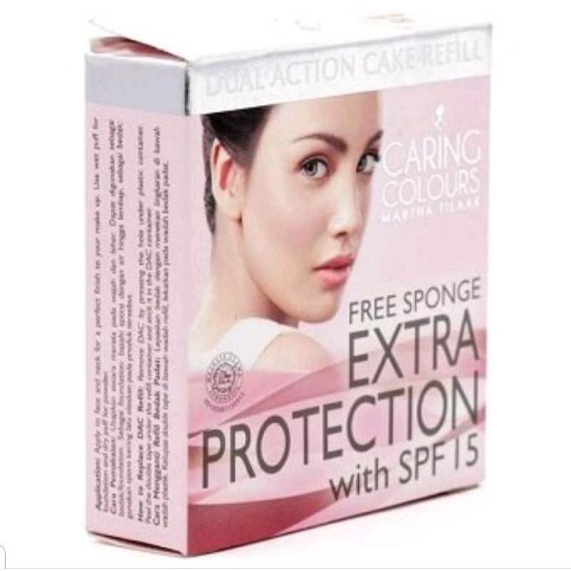 (Promo rijek kemasan) Bedak Caring colours extra protection Refill
