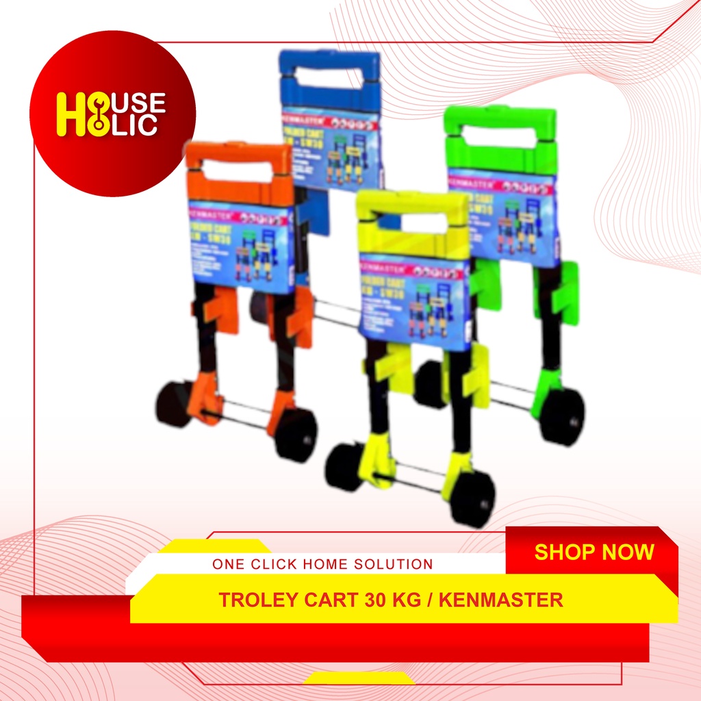 Trolly Cart KM-SW30 Cap 30 Kg / Trolley Troli Lipat Dorong Kenmaster