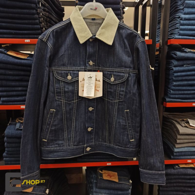 jaket jeans pria brand LEA JEANS ORIGINAL - 211.08.01.90
