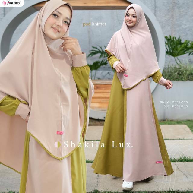 Gamis Aurany Set Khimar AS 06 shakila luk