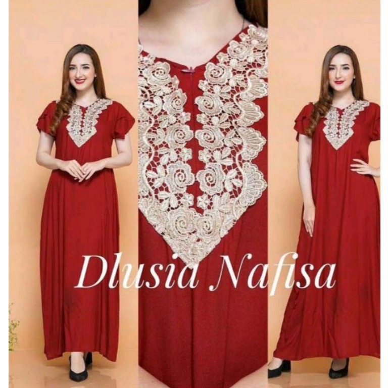 daster Arab nafisa, resleting depan