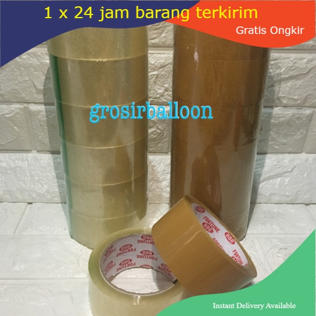 

Lakban coklat dan bening 72 yard dan 90yard murah