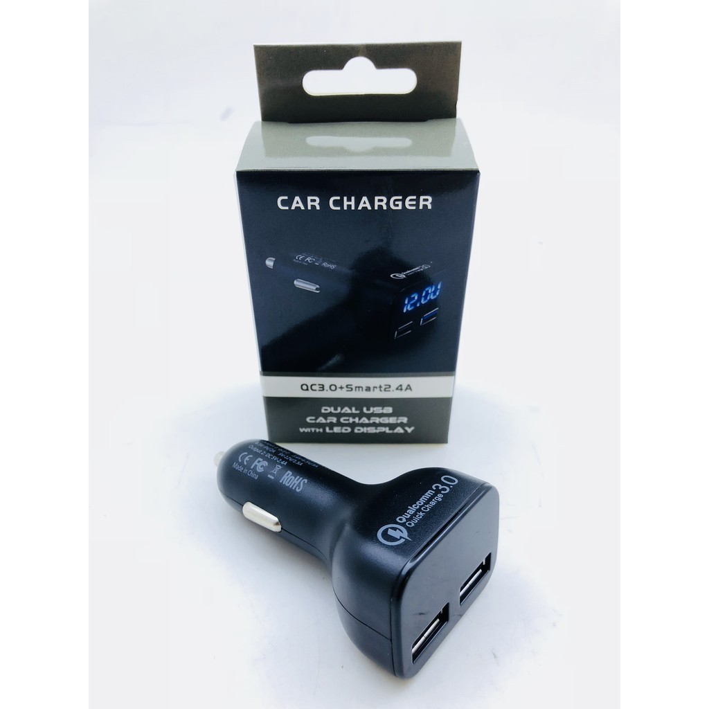 CHARGER USB VOLTMETER LIGHTER MOBIL R60 I Charger Handphone Mobil Colokkan Lighter SKU-0612