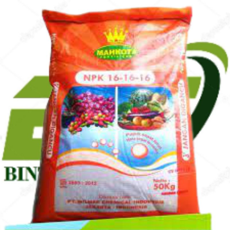 Pupuk NPK Mahkota 16 - 16 - 16 1 Kg