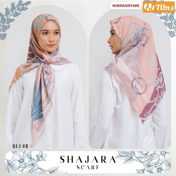 KERUDUNG NIBRAS TERBARU SHAJARA SCARF / SCARF MOTIF / KERUDUNG SEGI EMPAT SYARI / KERUDUNG SEGIEMPAT