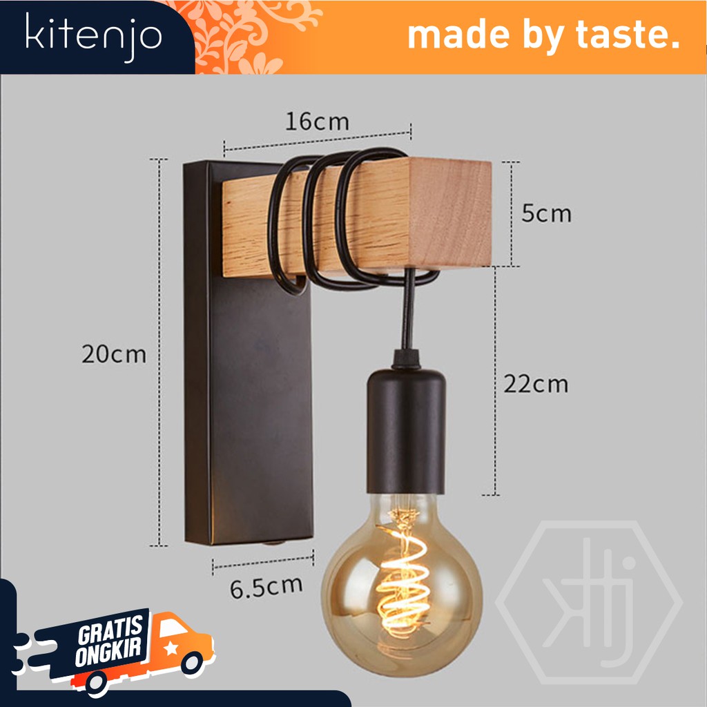 KITENJO LAMPU DINDING/LAMPU TIDUR/LAMPU DEKORASI KAMAR TIDUR/LAMPU TEMPEL DINDING DEKORASI RUANG TAM