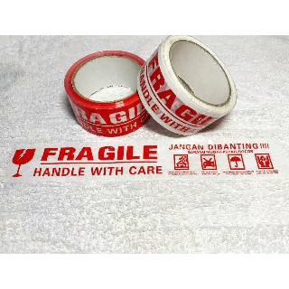 

LAKBAN FRAGILE MERAH/PUTIH 2''x 50 m