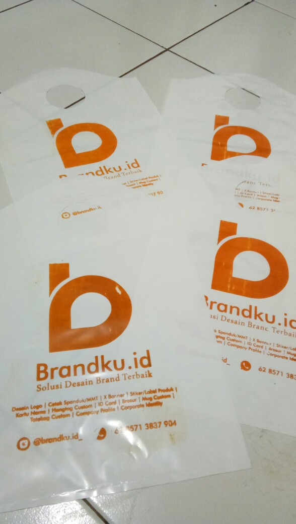 Kantong Plastik Pe Tebal 0,7 ( Uk.30x40) + Sablon