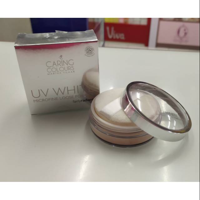 CARING COLOURS UV WHITE MICROFINE LOOSE POWDER