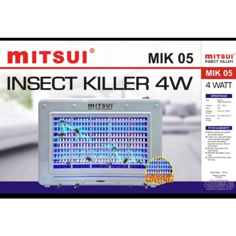 insect killer MITSUI mik 05 - lampu perangkap nyamuk 2 - 4 watt